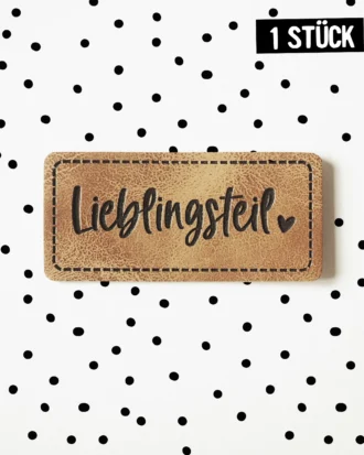 Kunstlederlabel - Lieblingsteil *iron-on*