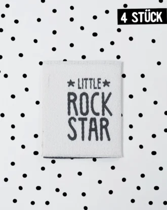 Weblabel *little Rockstar* - 4er Pack