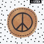 Kunstleder Label -Peace *iron-on*