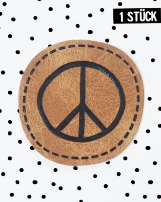 Kunstleder Label -Peace *iron-on*