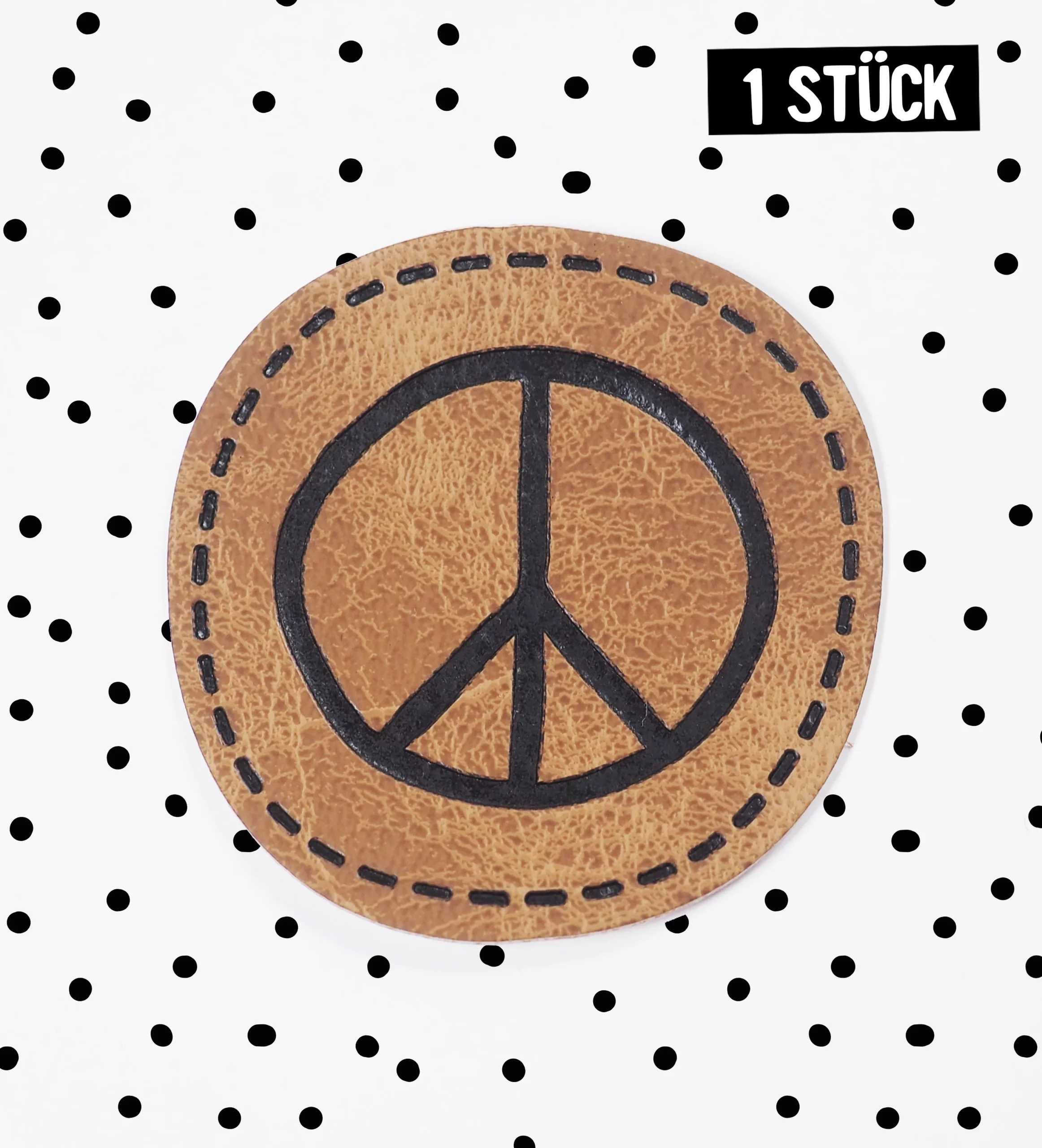 Kunstleder Label -Peace *iron-on*