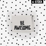Weblabel *be awesome* - 4er Pack