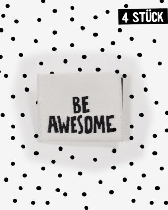 Weblabel *be awesome* - 4er Pack