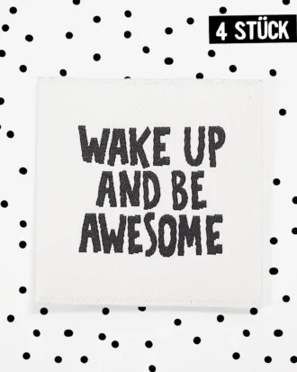 Weblabel *wake up and be awesome* - 4er Pack