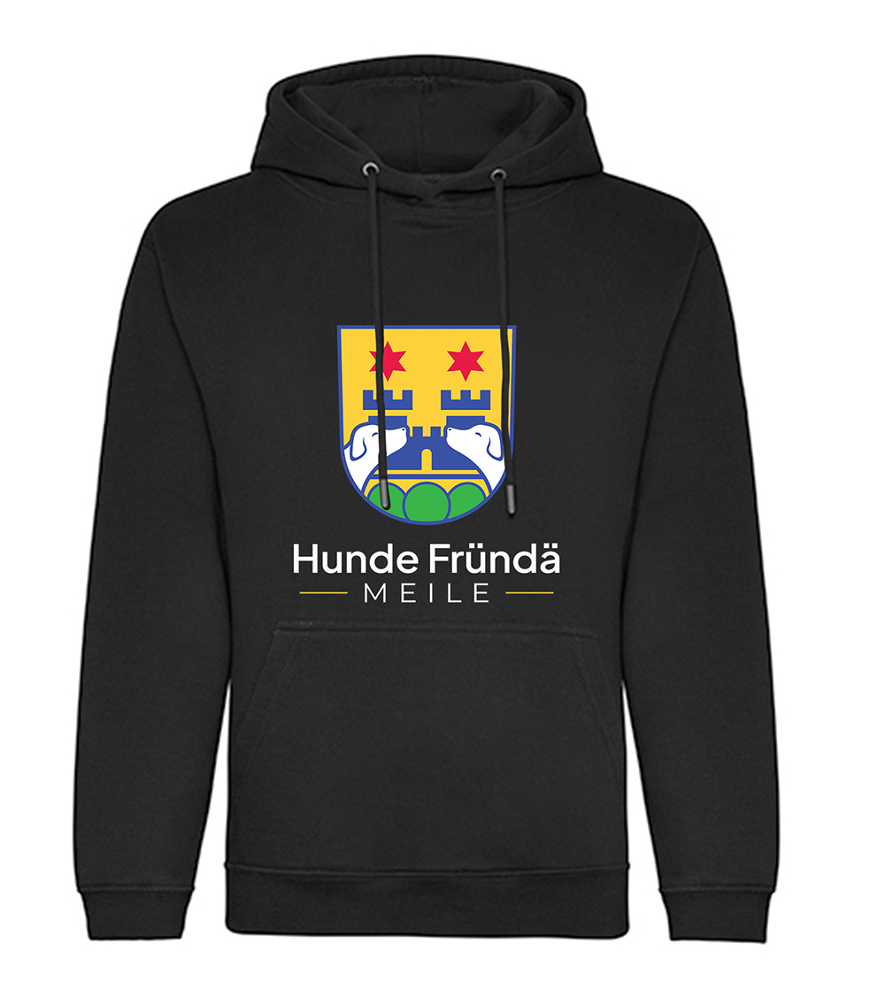 Hunde Fründe Meilen Hoodie - Schwarz