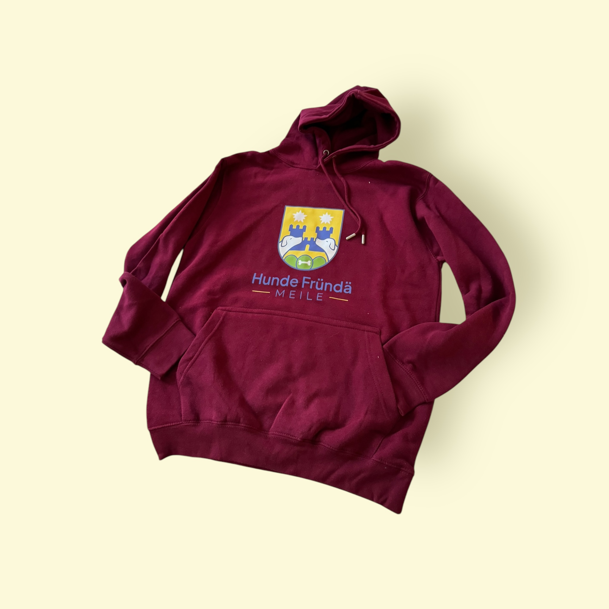 Hunde Fründe Meilen Hoodie - Bordeaux
