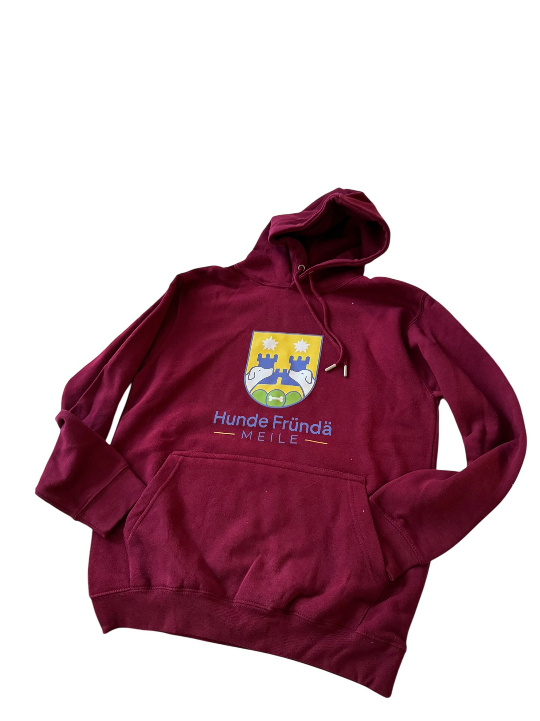 Hunde Fründe Meilen Hoodie - Bordeaux – Bild 3