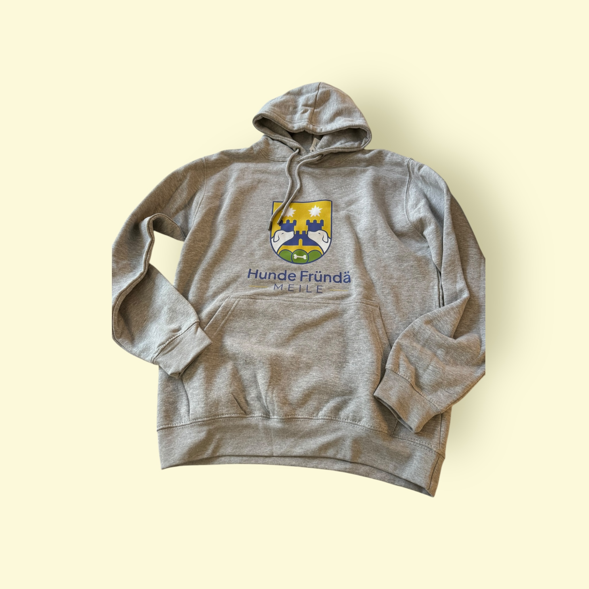 Hunde Fründe Meilen Hoodie - Heather Grey – Bild 2