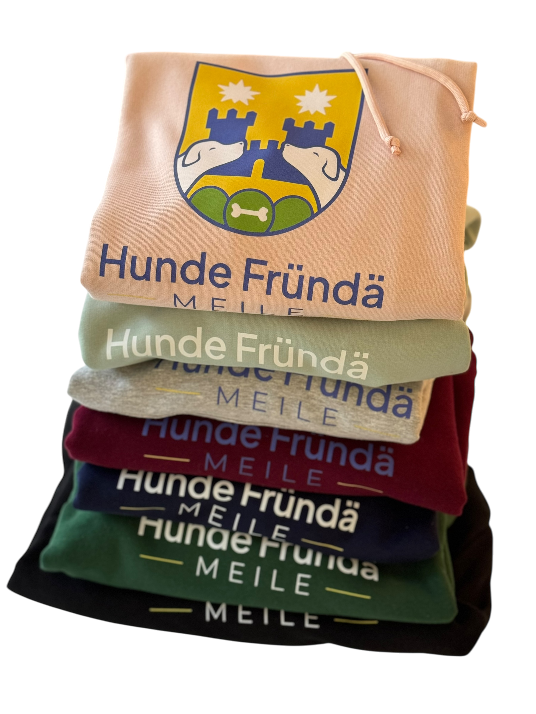 Hunde Fründe Meilen Hoodie - Rosa – Bild 2