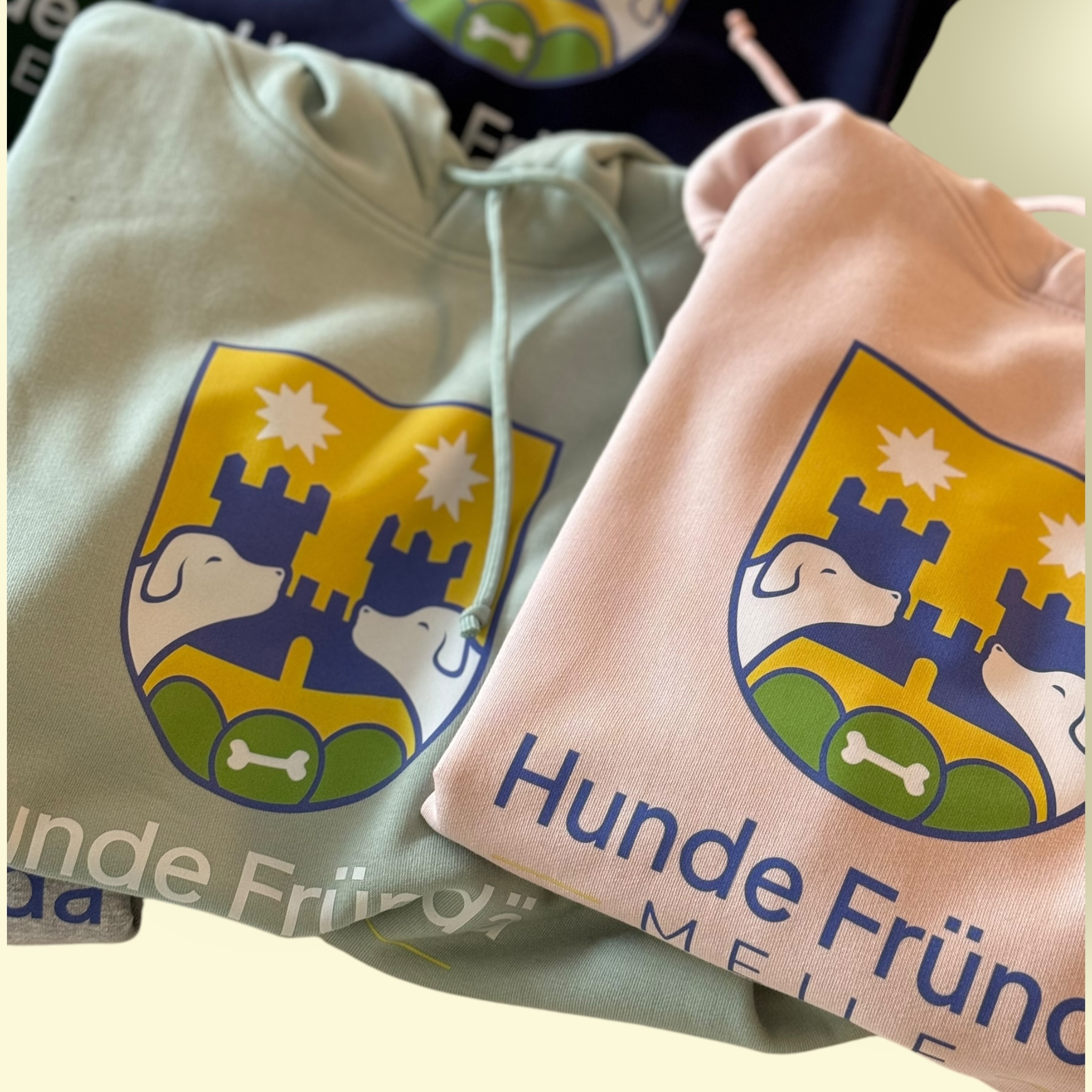 Hunde Fründe Meilen Hoodie - Rosa